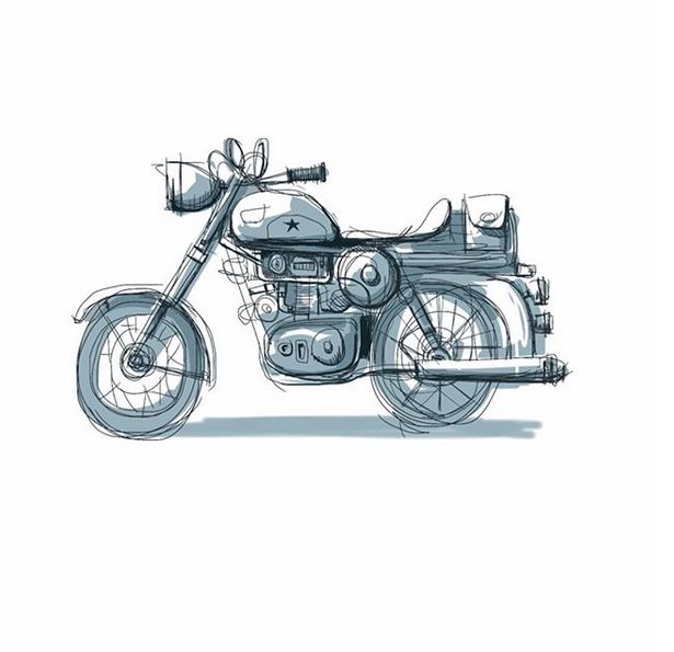 motorbike sketch