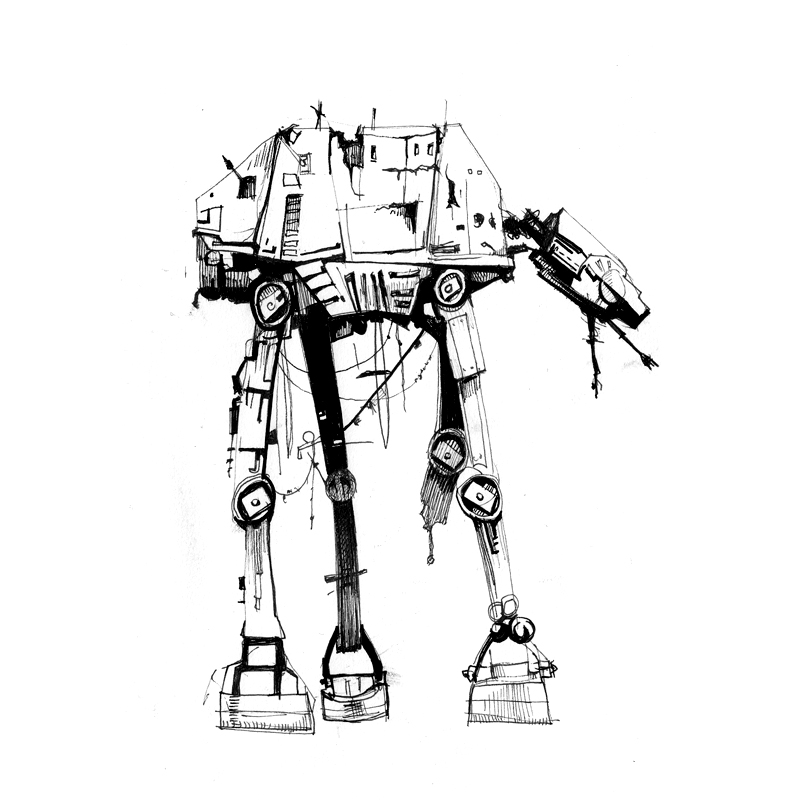 Imperial At-At Walker Sketch