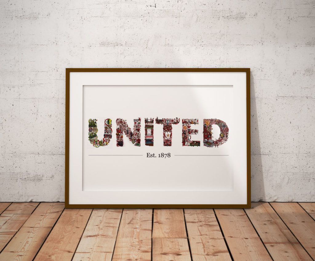 Manchester United Print in a Frame
